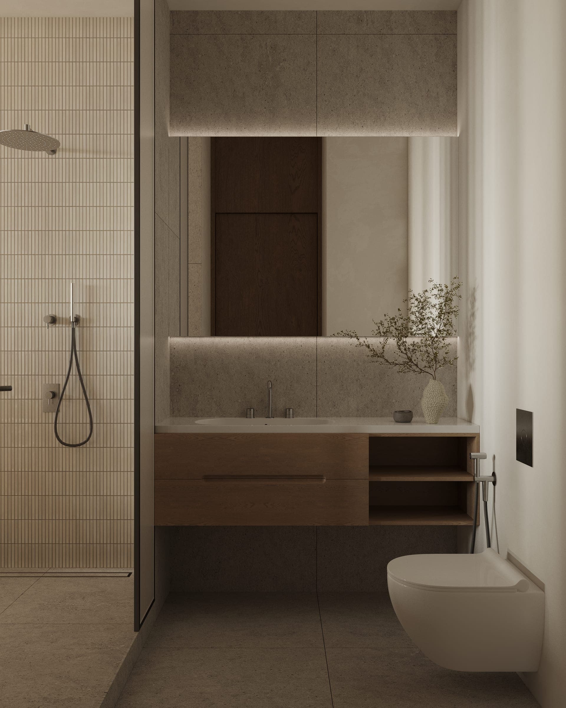 A Bamboo Forest studio bathroom